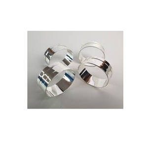 Top SaleStainless Porte-serviettes en acier pour la maison Hôtel Table à manger Décor à la main Fabricant Ronds de serviette Logo personnalisé - Product Image 3