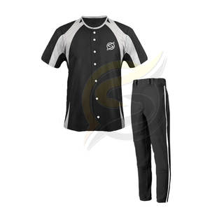 ขายส่งชุดเบสบอลสำหรับผู้ชายป้องกันสิ่งสกปรกระบายอากาศที่มีโลโก้ที่กำหนดเองและการออกแบบราคาถูกเครื่องแบบเบสบอล - Product Image 2