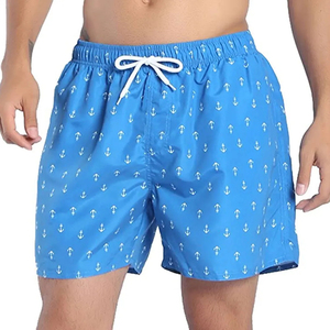 Pantalones cortos de baño estampados de secado rápido para hombre, diseño cómodo para vacaciones en Resort de playa y actividades acuáticas - Product Image 2