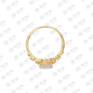 1,00 CTW corte redondo Art Deco Moissanite anillo para mujer aniversario y regalo de cumpleaños - Product Image 2