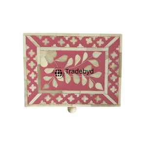 Caja de incrustaciones de lujo hecha a mano con detalles de madreperla y hueso, almacenamiento elegante para exhibición de Joyas y decoración Tradebyd - Product Image 2
