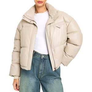 Personalizar su propio diseño y logotipo personalizado moda Casual mujer señoras llenar burbuja mujer Chaquetas mujeres abajo abrigos - Product Image 1