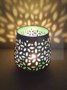 Two-Tone Finished Iron <b>Candle</b> Votive <b>Holder</b> with New <b>Lantern</b> Design for Christmas Decorations - Product Image 6