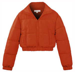 2024 nouveau Logo personnalisé de haute qualité dame manteau femmes doudoune avec bulle haut court doublure en Nylon matelassé - Product Image 6