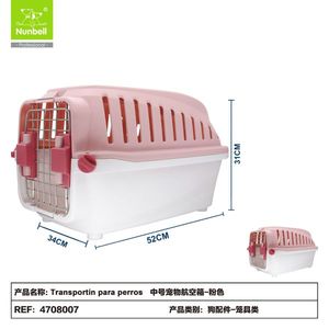 Wholesale Manufacturer's Airline Approved Dog Pet Carrier Plastic Ventilated Pet Travel <b>Crate</b> Transport <b>Box</b> for Pet Carrying - Product Image 1