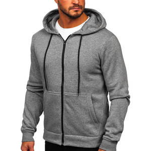OEM Vente en gros de sweats à capuche pour hommes fermeture éclair complète sweat à capuche avec logo personnalisé pour hommes et femmes - Product Image 3