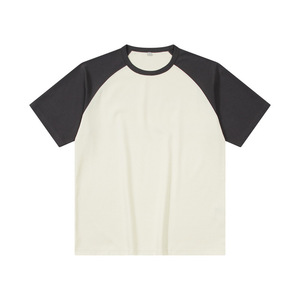 Diseño de logotipo personalizado OEM-Camiseta juvenil con mangas raglán de color japonés para hombre en mangas cortas estilo Denjue de moda. - Product Image 3