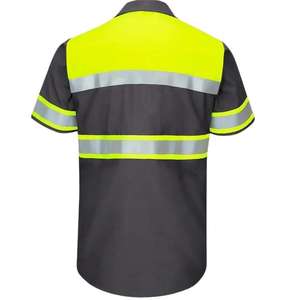 Camiseta Polo de Alta Visibilidad Fluorescente Personalizada, Ropa de Trabajo de Seguridad de Poliéster de Secado Rápido - Product Image 2