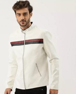 Chaqueta de Cuero para Hombre, Moda de Invierno, Nueva, con Cremallera Horizontal, Estilo Motociclista, Tallas Grandes - Product Image 3