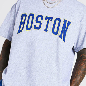 Vente en gros T-shirt surdimensionné écologique respirant en jersey imprimé pour hommes avec logo personnalisé Blanc Prix raisonnables - Product Image 5