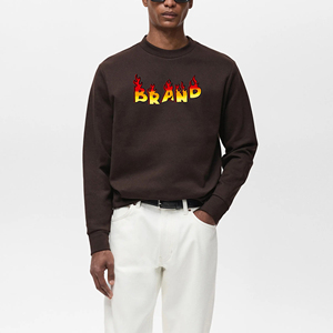 Sudadera personalizada de 100% algodón mezclado para hombre, sudadera básica de lana gruesa pesada 450GSM, sudadera de gran tamaño con hombros caídos y ajuste cuadrado para hombre - Product Image 1