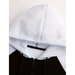 Sudadera con capucha de algodón 100% de invierno informal para hombre Color sólido Slim Fit con diseño de bolsillo de moda y cremallera - Product Image 4