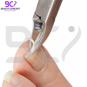 Pince à ongles en acier inoxydable de la meilleure qualité coupe-ongles incurvé en croissance conception de boucle pince à podiatrie à ressort outils pour les doigts - Product Image 6