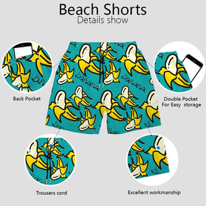 กางเกงชายหาดขาสั้นผู้ชายสีพื้นแบบลำลองใส่เล่นฟิตเนสยิมฟิตเนสไซส์ใหญ่พิเศษพิมพ์ลายชายหาด - Product Image 6