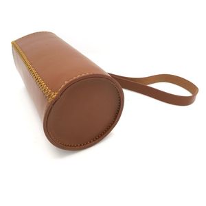 Wholesale PU Leather Custom <b>Glass</b> Water Bottle <b>Holder</b> with Strap - Product Image 3