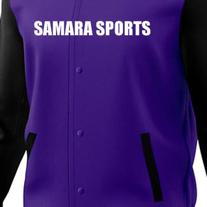 Varsity Jacket Hombres con mangas de cuero-Casual High School Letterman Baseball Bomber Chaquetas para hombres - Product Image 5