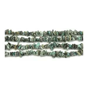 คริสตัลควอทซ์ธรรมชาติลูกปัดอัญมณีเทอร์ควอยซ์จากแอฟริกาได้รับการรับรองมาตรฐาน ISO 9001 - Product Image 1