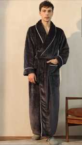 เสื้อคลุมอาบน้ำผ้ากำมะหยี่หนาสำหรับ100%, เสื้อคลุมอาบน้ำผ้าฝ้ายวาฟเฟิลและผ้าไหมไซส์ XL สำหรับผู้หญิงและผู้ชายชุดคลุมโรงแรมคู่สไตล์ฤดูร้อน - Product Image 4