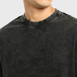 Nouveau dernier design T-shirts décontractés personnalisés pour hommes avec lavage à l'acide T-shirts de bonne qualité avec lavage à l'acide surdimensionné pour adultes - Product Image 6
