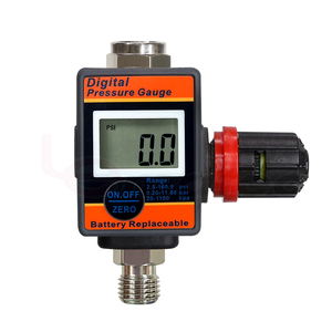 Manomètre numérique LEMATEC 0-160 Psi, régulateur d'air pour pistolet de pulvérisation et outils pneumatiques - Product Image 1