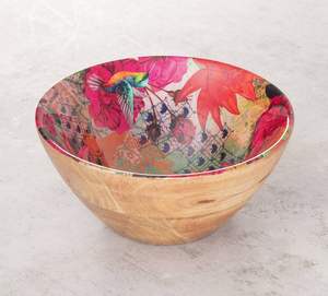Elysian Tropical <b>Mango</b> <b>Wood</b> <b>Bowls</b> Natural Plain <b>Mango</b> <b>Wood</b> Serving <b>Bowl</b> - Product Image 5