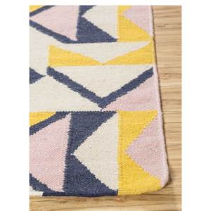 Indusbar Ivory Flat Weaves <b>Wool</b> Rugs Handmade Geometric Rectangle Jute Rugs for Home 9x12 Bedside or Hallway Rug-Model DW-7011 - Product Image 4