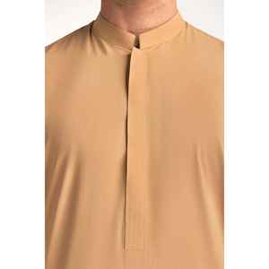 Pantalon en coton et viscose grande taille style décontracté chic SK-PSD24-017, à boutonnage simple avec techniques d'impression, idéal pour mariages et affaires - Product Image 1