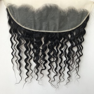 Extensiones de cabello humano rizado de 13x4, cabello mongol ondulado con cutícula de encaje frontal, sin procesar, Remy virgen - Product Image 4