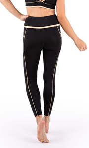 Vêtements actifs Patchwork femmes sport 2 pièces ensembles côtelé sans couture Yoga ensemble Sexy dos haut sport soutien-gorge haut haut court vêtements de sport - Product Image 6