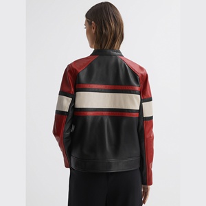 Chaqueta de Motociclista de Cuero Genuino Ecológico para Mujer, Nueva Colección de Invierno, Chaqueta de Cuero PU de Alta Calidad Resistente al Viento - Product Image 5