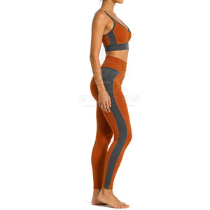 Ensemble de yoga confortable pour femmes, ensemble 2 pièces à taille haute, tissu doux, respirant, léger, vêtements de fitness - Product Image 3
