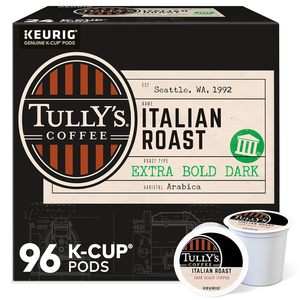 Café Tully's Italian Roast, dosettes K-Cup individuelles pour Keurig, café torréfié foncé, 96 unités - Product Image 6