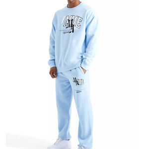 2023 último diseño personalizado hombres Slim fit Puff estampado chándal/hecho a medida hombres Jogging Wear chándal con buena calidad - Product Image 4