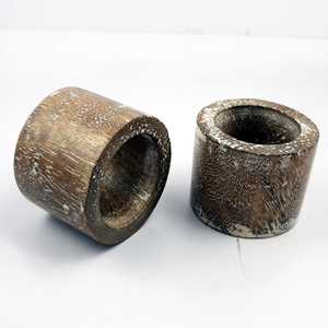 แหวนผ้าเช็ดปากไม้ออกแบบสำหรับตกแต่งงานแต่งงานหรืออุปกรณ์เสริมการตกแต่งตารางหรูหรา - Product Image 1