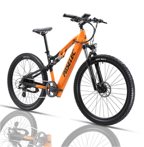 Nueva Bicicleta Eléctrica de Montaña PASELEC de 27.5 Pulgadas, 48V 500W, Doble Suspensión, Cuadro de Aluminio, Frenos de Disco Hidráulicos - Product Image 1