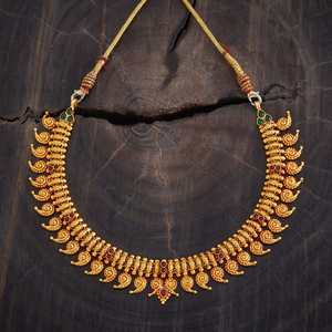 Wedding-Ready Silver Temple <b>Necklace</b>-177437 - Product Image 2