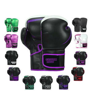 Gants de boxe en cuir avec logo personnalisé pour hommes du Pakistan 2025 Gants de boxe en cuir de haute qualité au design premium - Product Image 6