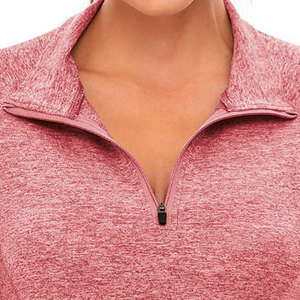 Meilleur sweat col montant manches longues polyester tissu tenue décontracté anti-rides respirant sweat-shirt et sweats à capuche pour femme - Product Image 3