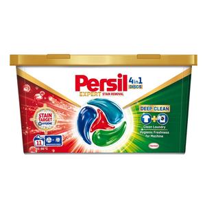 Discos Persil 4 en 1, Detergente para Eliminar Manchas Profundas, 11 Lavados, 11 x 17 g (187 g) - Product Image 1