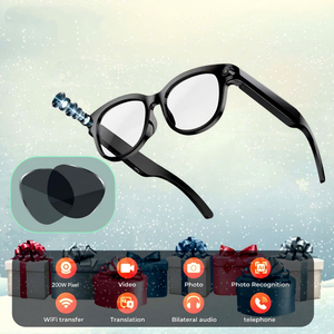 Lunettes Caméra Intelligentes IA 200W Pixels Recharge Type C Reconnaissance Photo/Vidéo Transfert WiFi Traduction Appel Audio - Product Image 1