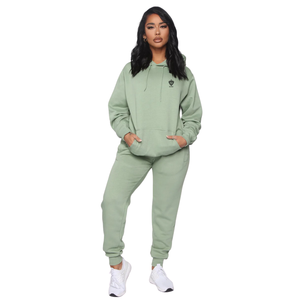 Custom <b>Womens</b> Oversized Fleece Hoodie <b>Jogger</b> Set Soft Cotton Blend Tracksuit Casual Sweat Suit Winter Lounge Wear <b>Outfit</b> - Product Image 1