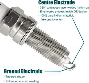 Juego de 4 bujías de iridio Fit SILZKR7B11 1884611070 1884708220 para Hyundai Elantra Sonata <span class=keywords><strong>Kona</strong></span> Veloster Kia Forte Optima - Product Image 4