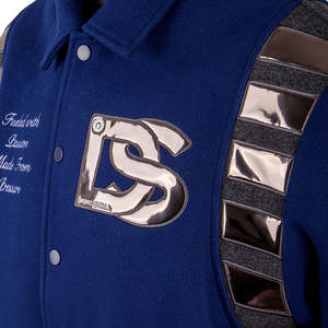 Chaqueta Universitaria Blanca para Hombre, Parche Verde JP, Bordado Floral, Estampado en la Espalda, Chaqueta Bomber Informal, Ropa de Calle, Prenda Exterior - Product Image 5