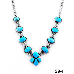 Perle artisanale de style sud-ouest en turquoise blanc et argent sterling, avec motifs classiques religieux, floraux, d'ancre et numériques, idéale comme cadeau - Product Image 1
