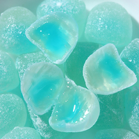 Wholesale Bulk 500g Bag Cooling Menthol Refreshing Sugar Coated Center Filled Mint Gummy Candy