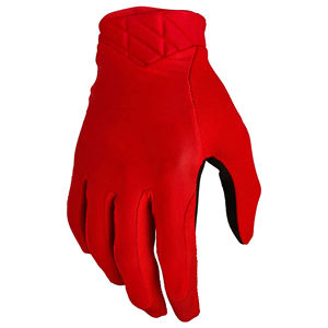 Gants de sport respirants à cinq doigts en rouge uni avec paume antidérapante pour le cyclisme et les activités de fitness en plein air - Product Image 1
