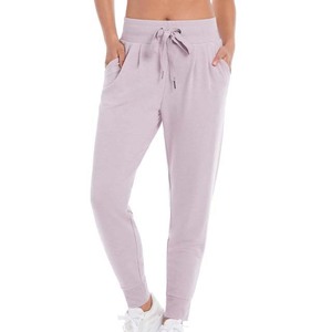 Pantalons de jogging pour femmes, design tendance, hiver, respirants, écologiques, séchage rapide, taille mi-haute, cordon de serrage, vente en gros OEM - Product Image 3