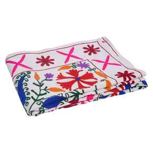 Meilleures ventes : Nappe en coton 100% véritable, faite à la main, imprimée au bloc, motif tulipe - Lavable et absorbante, emballage personnalisé - Product Image 6