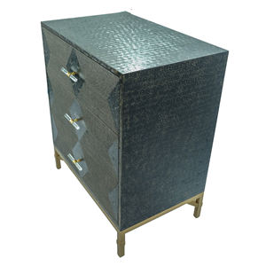 Cómoda Moderna para Sala de Estar DPC Turtle 03, Diseño Nuevo, en Negro con Acabado de Piel Sintética, con Mesitas de Noche, de Binh Duong, Vietnam - Product Image 3