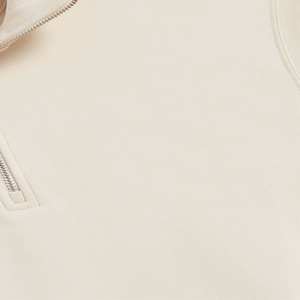 Sudadera con Capucha de Alta Calidad con Cierre de Cremallera de 1/4 para Hombre, Logotipo Personalizado con Impresión de Espuma, 100% Algodón, Felpa Gruesa - Product Image 4